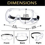 30 Pack Clear Safety Goggles for Labs