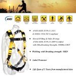 WELKFORDER 3D-Ring Fall Protection Safety Harness