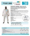 Hooded Hazmat Suit Coverall - X-Large Size