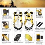 WELKFORDER 3D-Ring Fall Protection Safety Harness