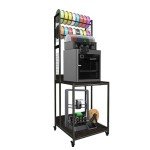 Mobile 3D Printer Stand with Filament Storage Rack