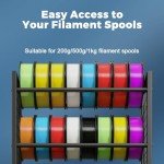 Mobile 3D Printer Stand with Filament Storage Rack