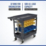 Strongway 500-Lb. Scratch Resistant Service Cart