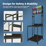 Mobile 3D Printer Stand with Filament Storage Rack