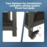 Mobile 3D Printer Stand with Filament Storage Rack