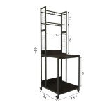 Mobile 3D Printer Stand with Filament Storage Rack