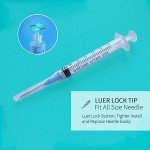 100 Pack 3ml Luer Lock Syringes with Needles