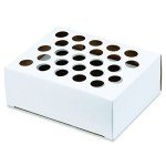 16x125mm Plastic Test Tubes with Caps & Rack