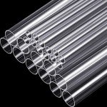 24-Piece Clear Acrylic Tubing Set for DIY Projects