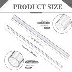 24-Piece Clear Acrylic Tubing Set for DIY Projects