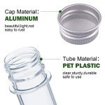 80 Plastic Test Tubes with Caps - 45ml Clear