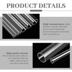 24-Piece Clear Acrylic Tubing Set for DIY Projects