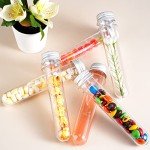 80 Plastic Test Tubes with Caps - 45ml Clear