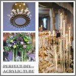 24-Piece Clear Acrylic Tubing Set for DIY Projects