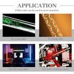 24-Piece Clear Acrylic Tubing Set for DIY Projects