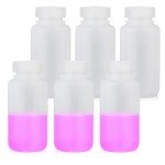Round HDPE Plastic Reagent Bottles - 250ml (6pcs)