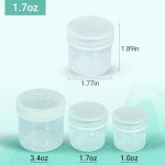 ASEVAT 1.7 oz Leak-proof Lab Reagent Bottle Set