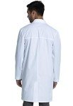Men's 38" White Long Lab Coat with 3 Pockets