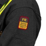 Flame Resistant High Visibility Coverall - Large, Black