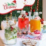 Heavy Duty 1/2 Gal Glass Milk Bottle Set