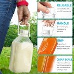 Heavy Duty 1/2 Gal Glass Milk Bottle Set