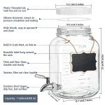 1 Gallon Glass Beverage Dispenser with Airtight Cap