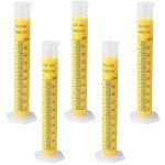 100ml Plastic Graduated Cylinder Set - 5 Pack