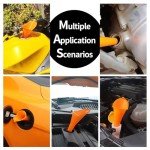 3-Pack Long Neck Oil Funnel Set for Automotive Use