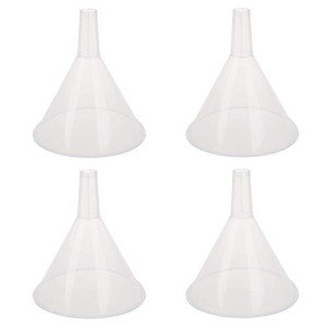 4 Pack Clear Plastic Filter Funnels - 5.9" Diameter