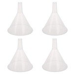 4 Pack Clear Plastic Filter Funnels - 5.9" Diameter