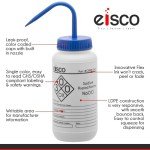 EISCO 2PK 500ml Wash Bottles for Bleach