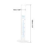 10ml Plastic Graduated Cylinder with Metric Markings