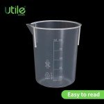 10-Piece 100ml Plastic Beaker Set with Spout