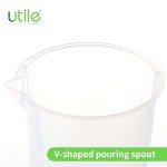 10-Piece 100ml Plastic Beaker Set with Spout