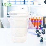 10-Piece 100ml Plastic Beaker Set with Spout