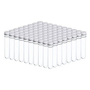 80Pcs 45ml Plastic Test Tubes with Caps