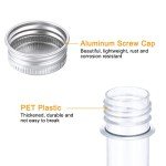 80Pcs 45ml Plastic Test Tubes with Caps