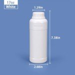 PE Plastic Food Grade Wide Mouth Lab Bottle 17oz