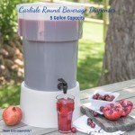5 Gallon Round Beverage Dispenser with Spigot