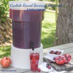 Carlisle Round Plastic Beverage Dispenser, 5 Gallons