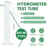 250ml Graduated Measuring Cylinders - 2 Pack
