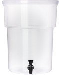Carlisle Round Plastic Beverage Dispenser, 5 Gallons