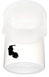 Carlisle Round Plastic Beverage Dispenser, 5 Gallons