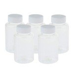 5-Pack Sterile Wide Mouth Graduated Reagent Bottles