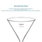 StonyLab 2-Pack Heavy Wall Borosilicate Funnels