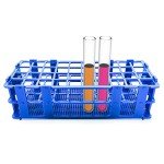 3-Pack Plastic Test Tube Rack Holder - Blue
