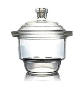 KimLab 240mm Glass Desiccator Jar with Plate