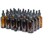 24-Pack of 4 oz. Amber Boston Bottles with Droppers