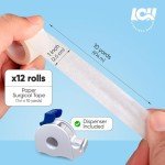 Soft Medical Tape Rolls with Dispenser - Hypoallergenic