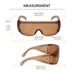 Calabria 1003 Fit Over Safety Glasses - Copper Brown